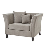 Load image into Gallery viewer, Vesper Taupe Cushion Back Snuggle Chair
