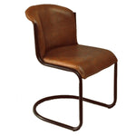 Load image into Gallery viewer, Billy Leather Curved Dining Chair
