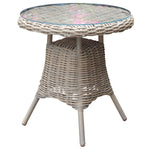 Load image into Gallery viewer, Amalfi Collection Outdoor Bistro Table With Glass Top
