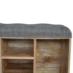 Load image into Gallery viewer, Multi Tweed Open Storage Bench
