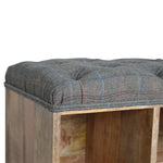 Load image into Gallery viewer, Multi Tweed Open Storage Bench
