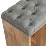 Load image into Gallery viewer, Multi Tweed Open Storage Bench
