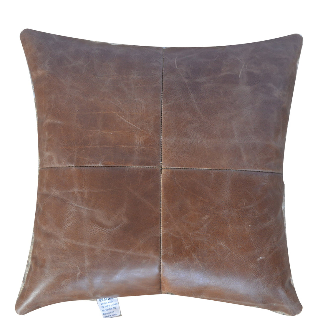 Buffalo Hide Leather Cushion