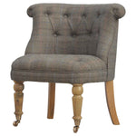 Load image into Gallery viewer, Small Multi Tweed Accent Chair
