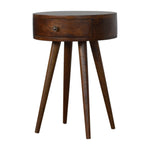 Load image into Gallery viewer, Nordic-Chestnut-Circular-Bedside
