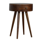 Load image into Gallery viewer, Nordic Chestnut Circular Bedside
