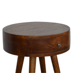 Load image into Gallery viewer, Nordic Chestnut Circular Bedside
