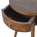 Load image into Gallery viewer, Nordic Chestnut Circular Bedside
