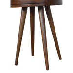 Load image into Gallery viewer, Nordic Chestnut Circular Bedside
