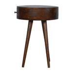 Load image into Gallery viewer, Nordic Chestnut Circular Bedside
