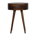 Load image into Gallery viewer, Nordic Chestnut Circular Bedside
