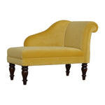 Load image into Gallery viewer, Mustard-Velvet-Chaise
