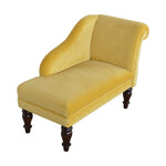 Load image into Gallery viewer, Mustard Velvet Chaise
