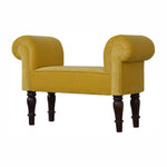 Load image into Gallery viewer, Mini Mustard Velvet Bench
