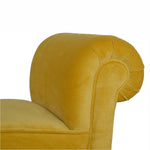 Load image into Gallery viewer, Mini Mustard Velvet Bench
