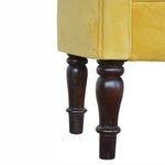 Load image into Gallery viewer, Mini Mustard Velvet Bench
