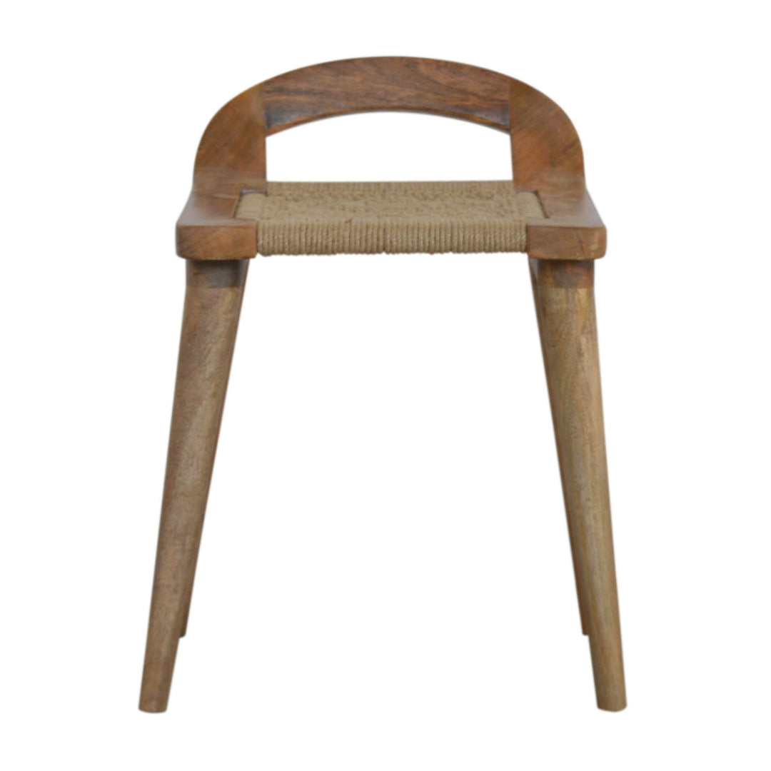 Woven-Raised-Back-Stool