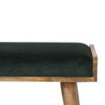 Load image into Gallery viewer, Emerald Velvet Tray Style Footstool
