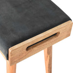 Load image into Gallery viewer, Emerald Velvet Tray Style Footstool
