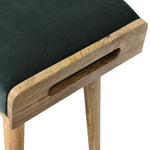 Load image into Gallery viewer, Emerald Velvet Tray Style Footstool
