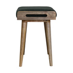 Load image into Gallery viewer, Emerald Velvet Tray Style Footstool
