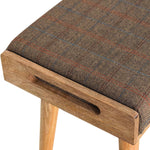 Load image into Gallery viewer, Multi Tweed Tray Style Footstool
