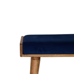 Load image into Gallery viewer, Royal Blue Velvet Tray Footstool
