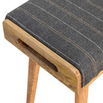 Load image into Gallery viewer, Pewter Tweed Tray Style Footstool
