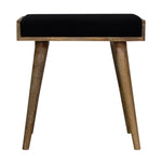 Load image into Gallery viewer, Black-Velvet-Tray-Style-Footstool
