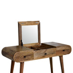 Load image into Gallery viewer, Oak-ish Round Dressing Table
