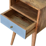 Load image into Gallery viewer, Mini Blue Hand Painted Bedside
