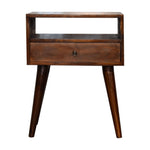 Load image into Gallery viewer, Modern-Chestnut-Solid-Wood-Bedside
