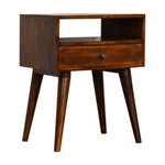 Load image into Gallery viewer, Modern Chestnut Solid Wood Bedside
