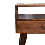 Load image into Gallery viewer, Modern Chestnut Solid Wood Bedside
