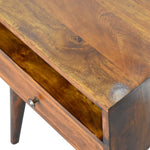 Load image into Gallery viewer, Modern Chestnut Solid Wood Bedside
