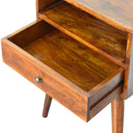 Load image into Gallery viewer, Modern Chestnut Solid Wood Bedside
