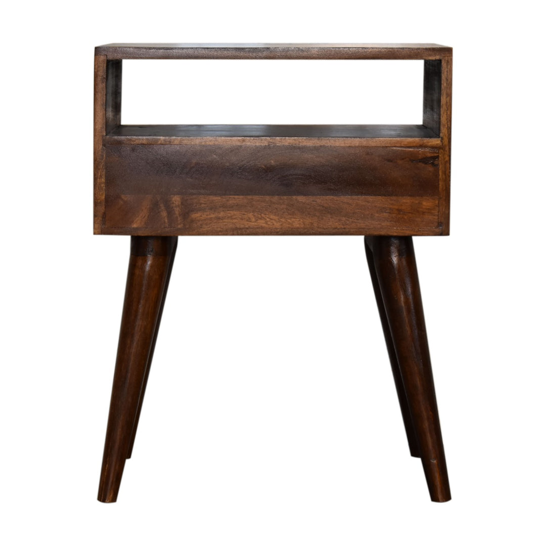 Modern Chestnut Solid Wood Bedside