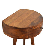 Load image into Gallery viewer, Chestnut Semi Circle Bedside
