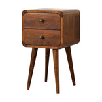 Load image into Gallery viewer, Mini Chestnut Curved Bedside
