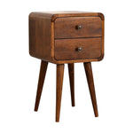 Load image into Gallery viewer, Mini Chestnut Curved Bedside
