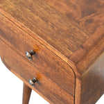 Load image into Gallery viewer, Mini Chestnut Curved Bedside
