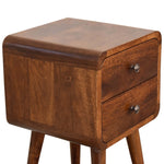 Load image into Gallery viewer, Mini Chestnut Curved Bedside
