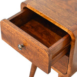 Load image into Gallery viewer, Mini Chestnut Curved Bedside
