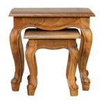 Load image into Gallery viewer, Oak-ish-French-Style-Stool-Set
