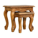 Load image into Gallery viewer, Oak-ish French Style Stool Set
