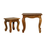 Load image into Gallery viewer, Oak-ish French Style Stool Set
