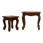 Load image into Gallery viewer, Chestnut French Style Stool Set
