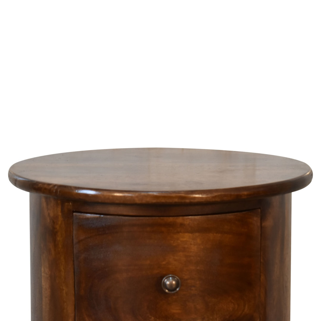 3 Drawer Walnut Drum