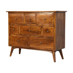 Load image into Gallery viewer, Chestnut Solid Wood 8 Drawer Chest
