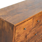 Load image into Gallery viewer, Chestnut Solid Wood 8 Drawer Chest
